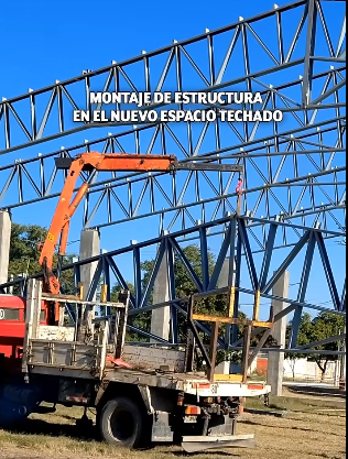 Avanzan la obra de un nuevo espacio multiuso en el Paseo Capital del Agro Avanzan la obra de un nuevo espacio multiuso en el Paseo Capital del Agro