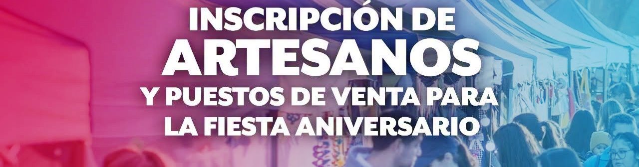 Abren las inscripciones para artesanos y emprendedores que participarán de los festejos por el 136° Aniversario de Fernández Abren las inscripciones para artesanos y emprendedores que participarán de los festejos por el 136° Aniversario de Fernández